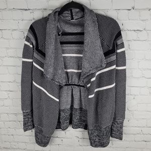 IVIVVA | Feelin' Toasty knit striped wrap pocket cardigan sweater